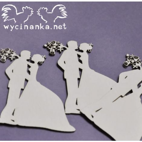 Tekturka Wycinanka Summer Wedding - Pary młode #1, 3szt